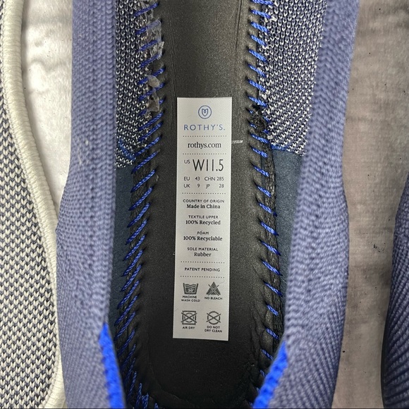 Rothy’s Zodiac Loafers Aries size 11.5 New Navy - Picture 4 of 5